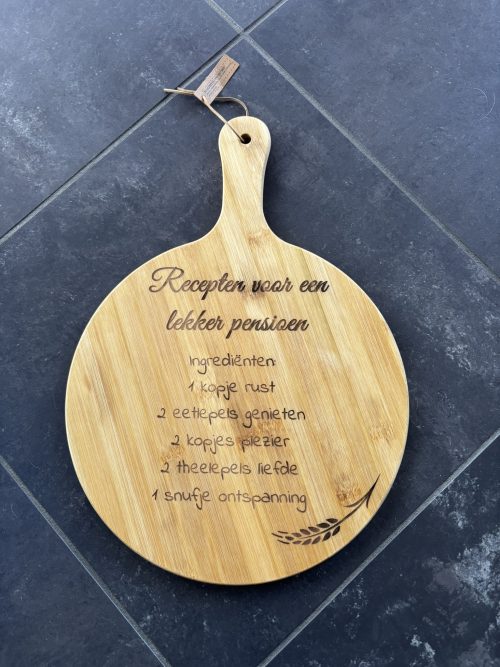 Gepersonaliseerde Borrelplank Rond