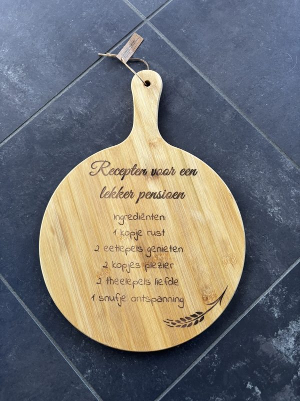 Gepersonaliseerde Borrelplank Rond